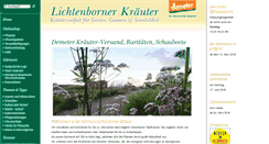 Desktop Screenshot of lichtenborner-kraeuter.de